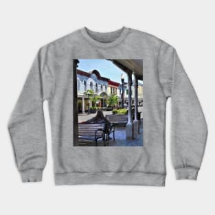 Kingston NY - Relaxing on N Front St Crewneck Sweatshirt